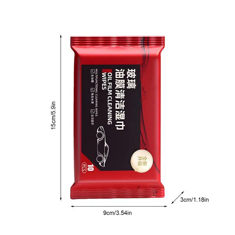 Car Glass Oil Film Cleaner Wipe 10PCS/Pack Window Glass Remover Wipes For Car Window glass cleaner