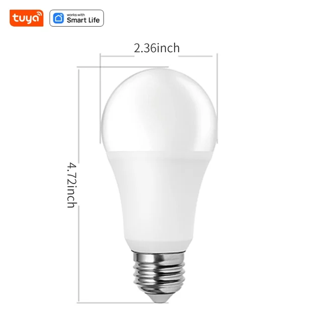 Lâmpada Bluetooth para Casa Inteligente Tuya, Lâmpadas Inteligentes RGB, Lâmpadas Inteligentes dos EUA, Controle Google e Alexa Necessário, Gateway Bluetooth Tuya, E26, 120V 2