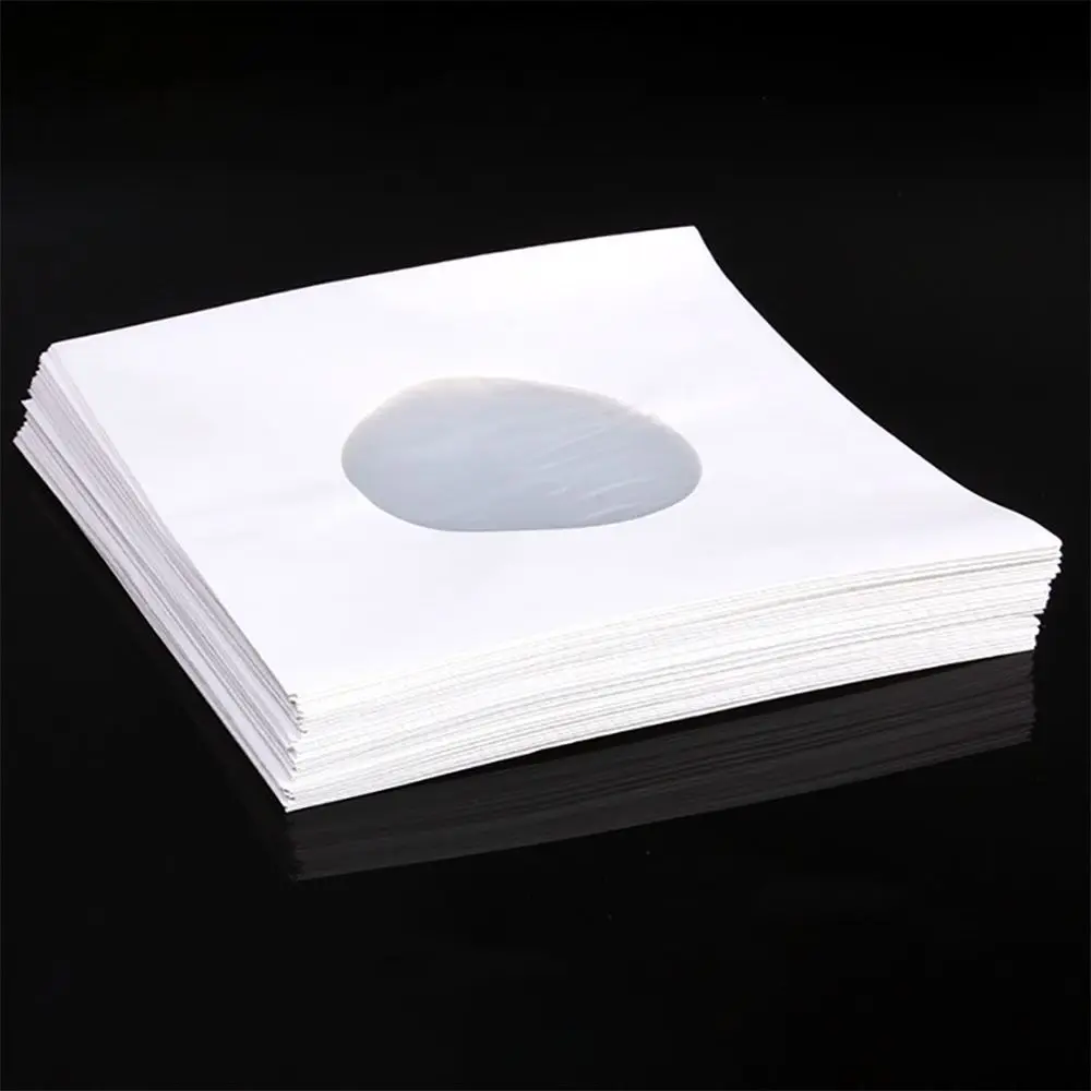 White Vinyl Record Sleeves 7 10 12 Inch Resealable LP Protection