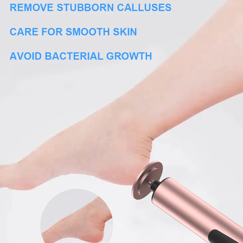 2 in 1  Electric Nail Drill Polisher Tool Custom Logo Pedicure Machine Callus Remover Remover Dead Hard Skin Foot File 5
