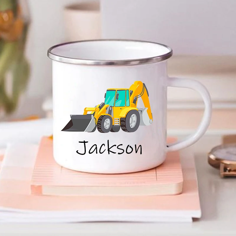 Personalized Mug for Kids Hot Chocolate Custom Car with Name Mug