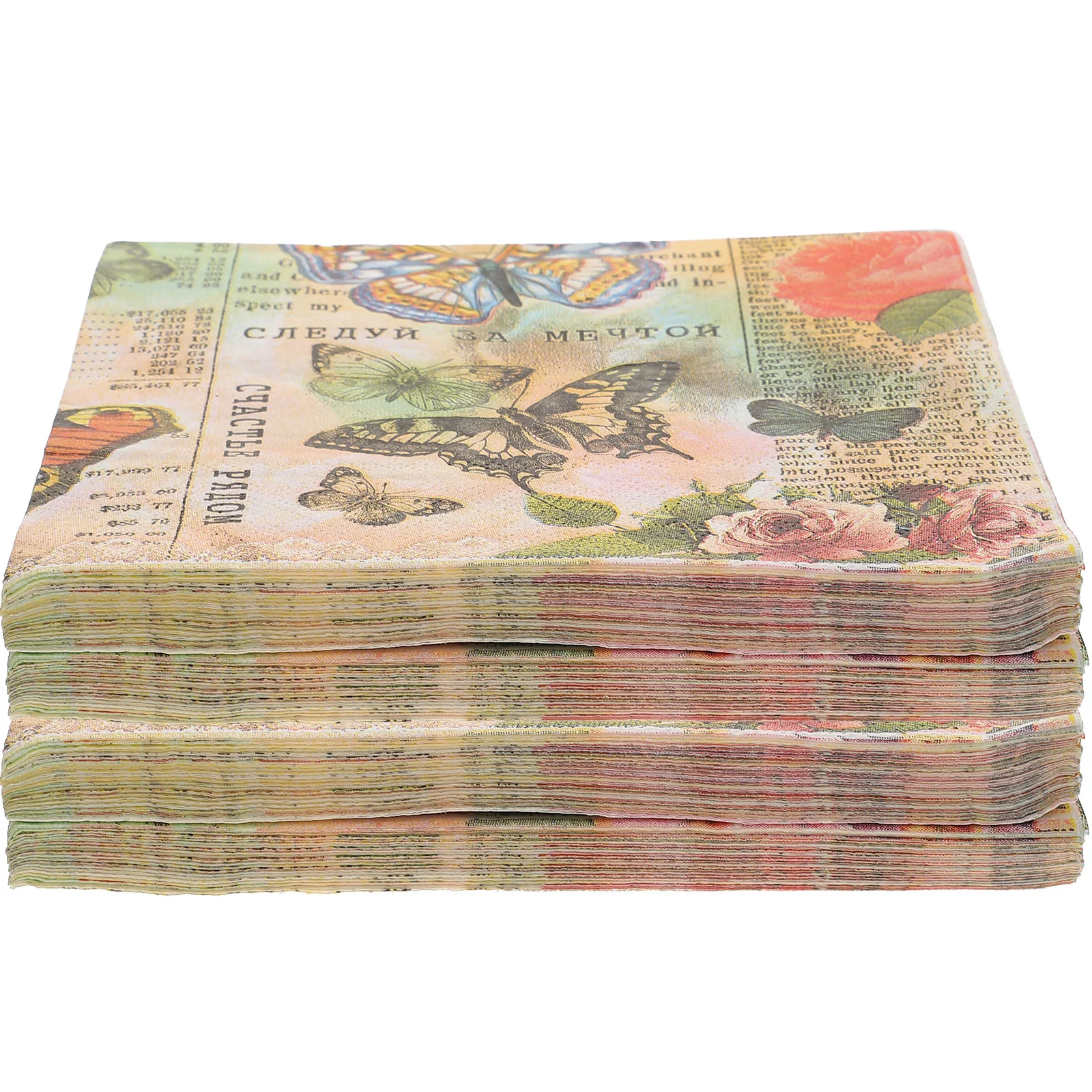 

Декоративные бумажные салфетки с красочным принтом, очаровательные салфетки для вечеринок, декоративные салфетки-бабочки, салфетки для украшения вечеринки