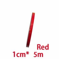Reflective Safety Tape - High Visibility Warning Sticker in Multiple Colors (Red - 1cm X 5m)
