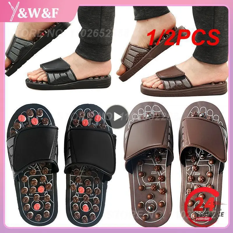 

1/2PCS Foot Massage Slippers Acupuncture Therapy Massager Shoes For Foot Acupoint Activating Reflexology Feet Care Massageador