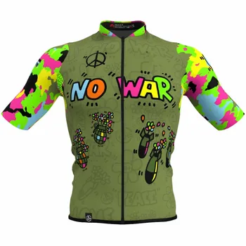 New 2022 Männer "Kein Krieg" Frieden-Sommer, Weste 3/4 ärmelige Jersey-Jacke - quick dry - Radfahren 1