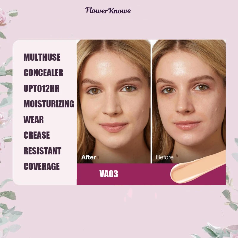 Flower Knows Liquid Concealer Highlighter Cute Mini Size Midsummer Fairytales Collection High Coverage Brightening liquid concealer makeup concealer face concealer