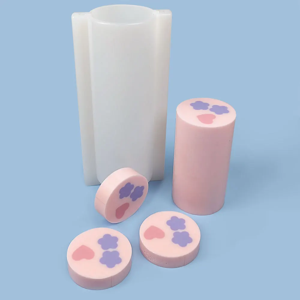 Large Size Long 25cm Silicone Soap Mold DIY Handmade Decoration Wax Soap Mold Cylindrical Tube Silicone Practical