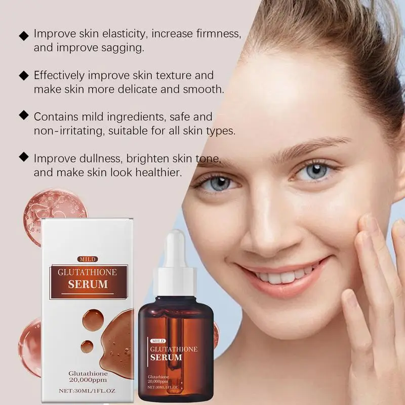 Glutathione Serum 30ml Dark Spots Fine Lines Wrinkles Collagen Skin Rejuvenation Face Repair Essence