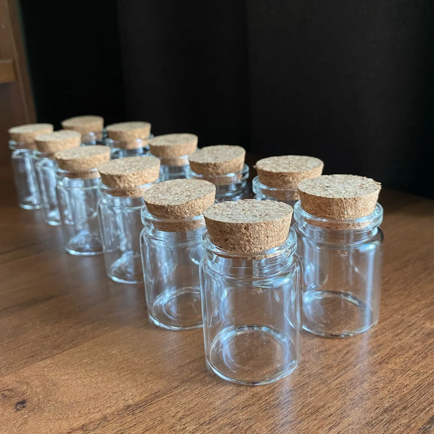 26*37*50mm 30ml Dragees Glass Jars Little Glass Bottle Test Tube Empty Container DIY Crafts Candy Bottle Wedding Gift 2