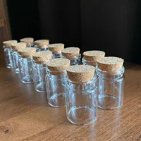 26*37*50mm 30ml Dragees Glass Jars Little Glass Bottle Test Tube Empty Container DIY Crafts Candy Bottle Wedding Gift 2