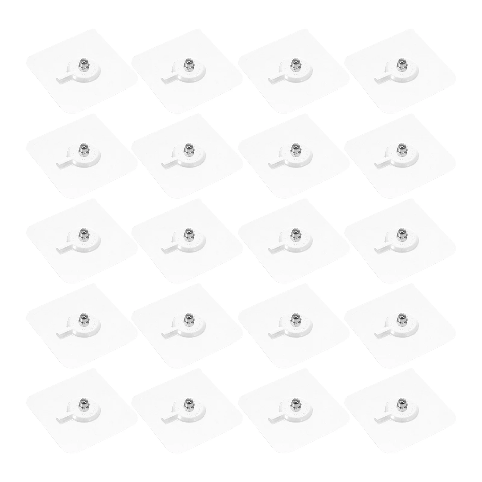 

20 PCS Photo Frame Nail-Free Hook Stickers Kitchen Adhesive Hooks Home Wall Picture Household Hanging Steel Non-Trace Self Door