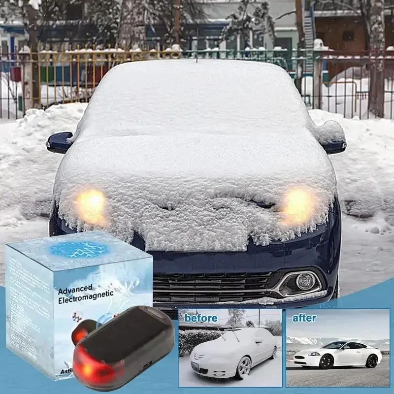1/5pcs Car Window Glass Anti Freeze Device Winter Ice And Snow Removal Electromagnetic Interference Deicing Instrument tool