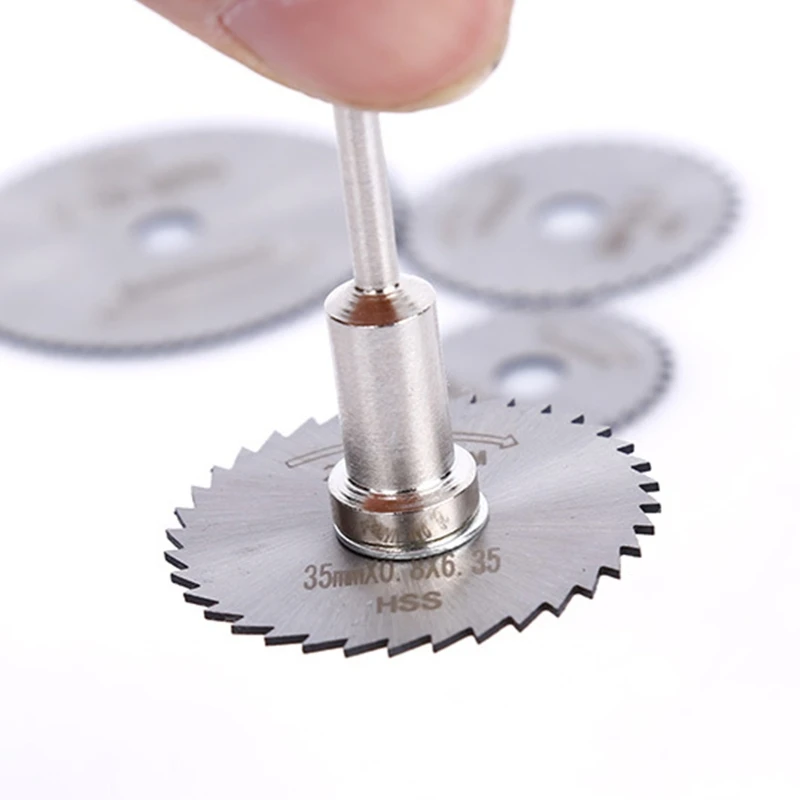6pcs Mini Circular Saw Blade Electric Grinding Cutting Disc Rotary Tool for Dremel Metal Cutter Power Tool Wood Cutting Discs