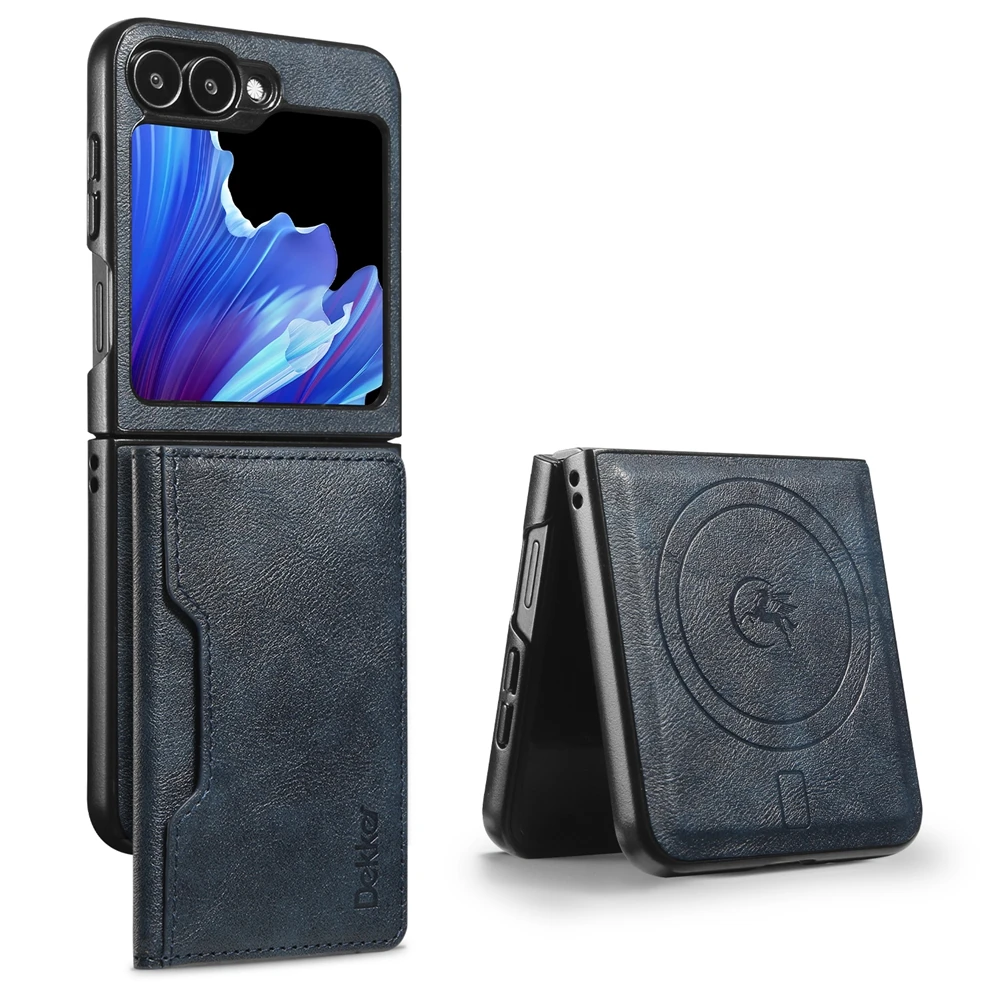 Premium 2-in-1 Detachable Leather Wallet Phone Case with Card Slots and Wireless Charging Compatibility