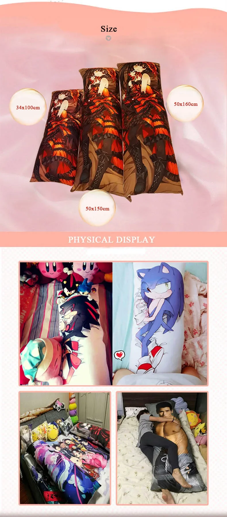 Description Picture 3 of itemAnime Danganronpa Ouma Kokichi Dakimakura Hugging Body Naegi Makoto Pillow Case Home Bedding Pillow Cover DIY Custom Made