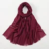 Soft Bamboo Cotton Scarf Women Girls Students Summer New Solid Color Scarves Lady Viscose Shawl Spring Female Wrap Shawls 5