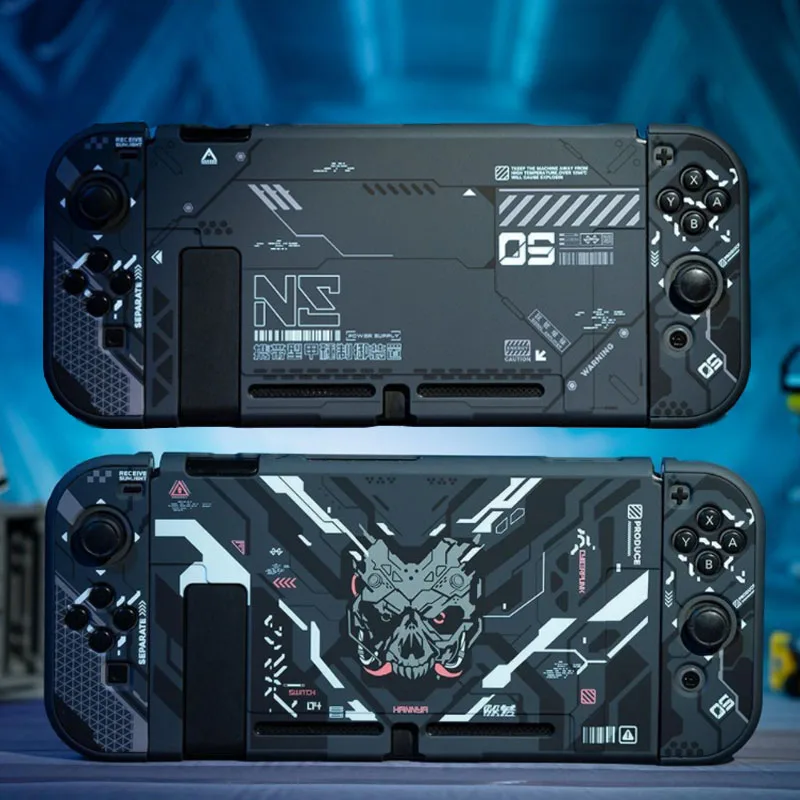 Mecha-hard Crystal Shell Case para Nintendo Switch Matte Shell Protetor ns Joy-con Controlador de Jogo Tampa Traseira Protetor Completo