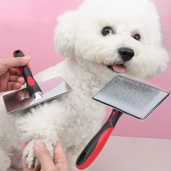 Pet Dog Hair Removal Needle Comb Fur Trimming Brush Grooming Tool Massage Tool Pet Hair Removal Needle Comb Fur Cleaning Brush 1