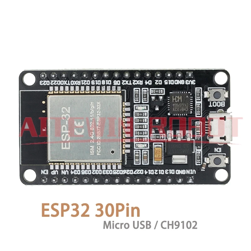 รูปสินค้า บอร์ดพัฒนา ESP32 30PIN WiFi + Bluetooth สำหรับโปรเจกต์อัจฉริยะ