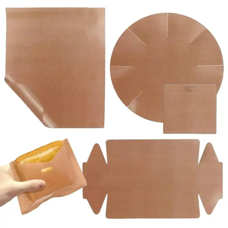 

Baking Sheet Liner Non-stick Baking Liner Set For Oven Baking Paper Pastry Board Mats Rectangle Round Irregular Bread Bag Food