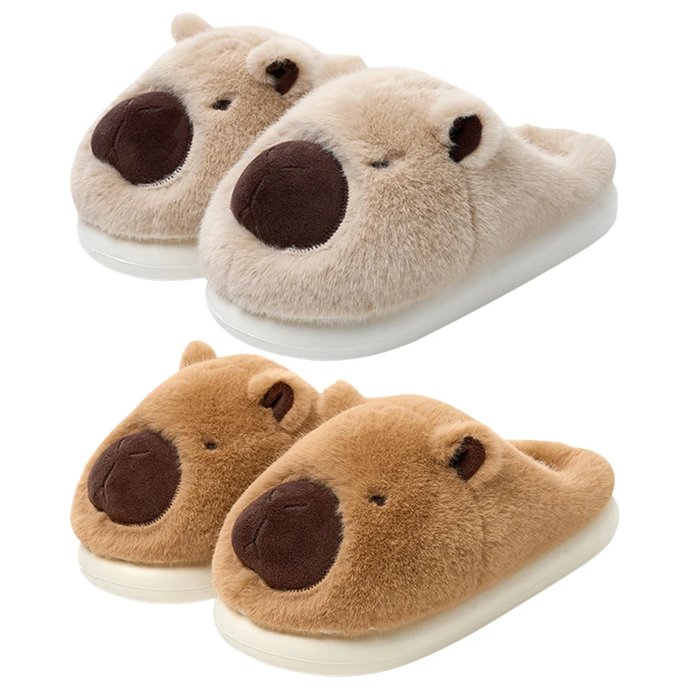 Holdes Pantofole Da Donna Uomo, Pantofole Capibara, Pantofole Pelose Pelose, Pantofole Divertenti Antiscivolo Pelose, Scarpe Da Camera Morbide E