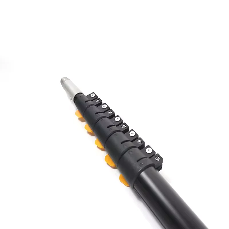 telescopic pole aluminum telescopic pole with spring button lock
