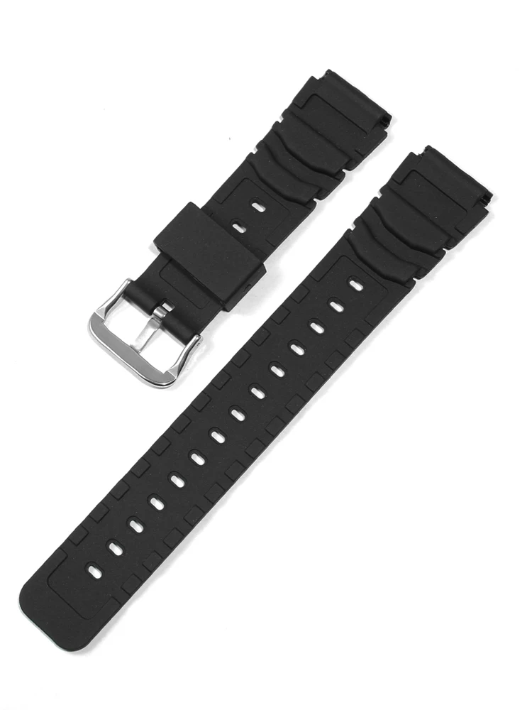 Waterproof 20mm Resin Watch Band - Durable Silicone Strap