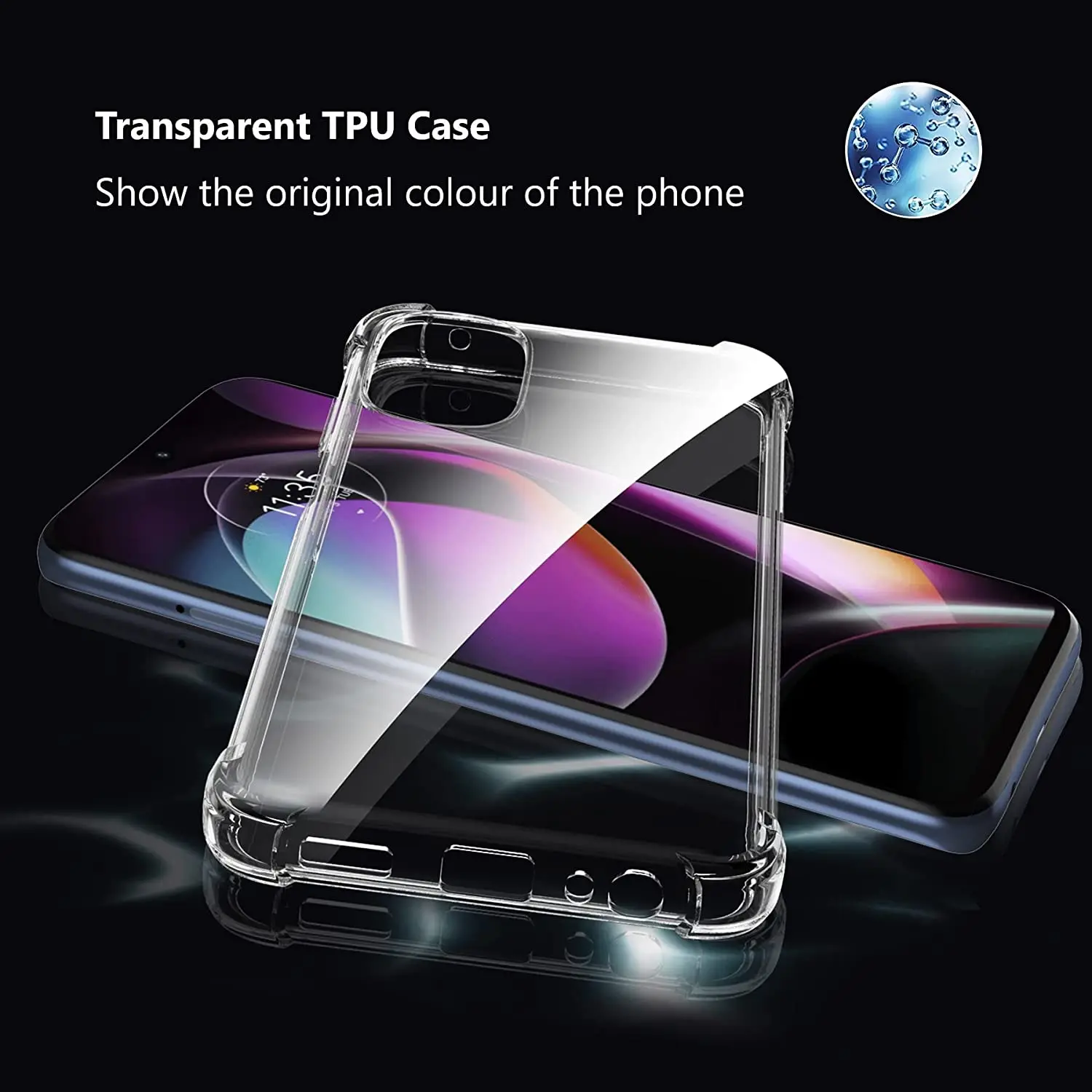 Crystal Clear Shockproof Durable Flexible TPU Phone Case Cover