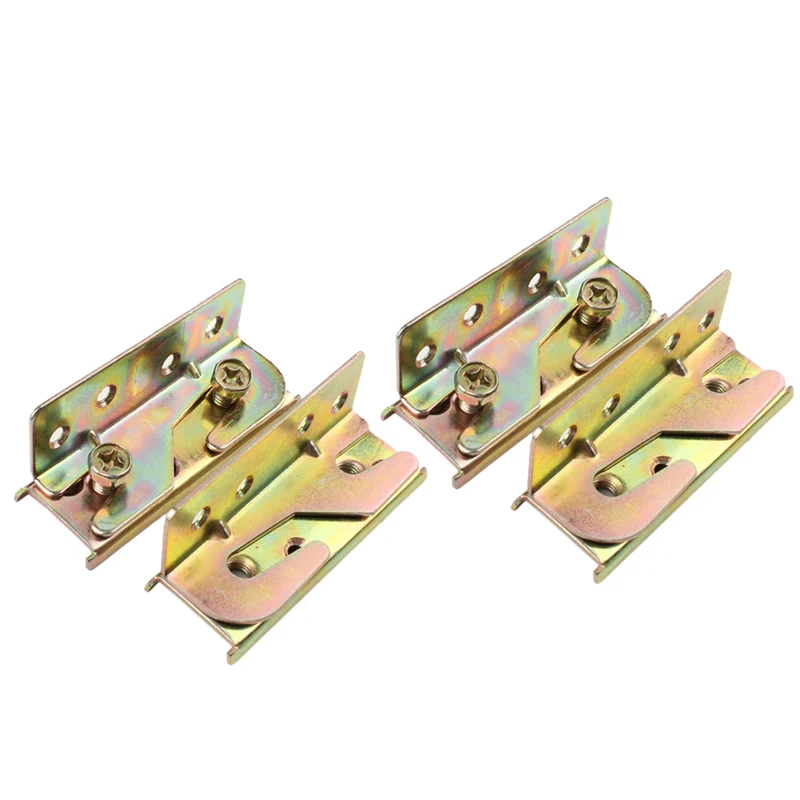 

FBIL-Bed Rail Bracket - Bed Rail Fittings - Heavy Duty Non-Mortise - Set Of 4 (Screws Included)