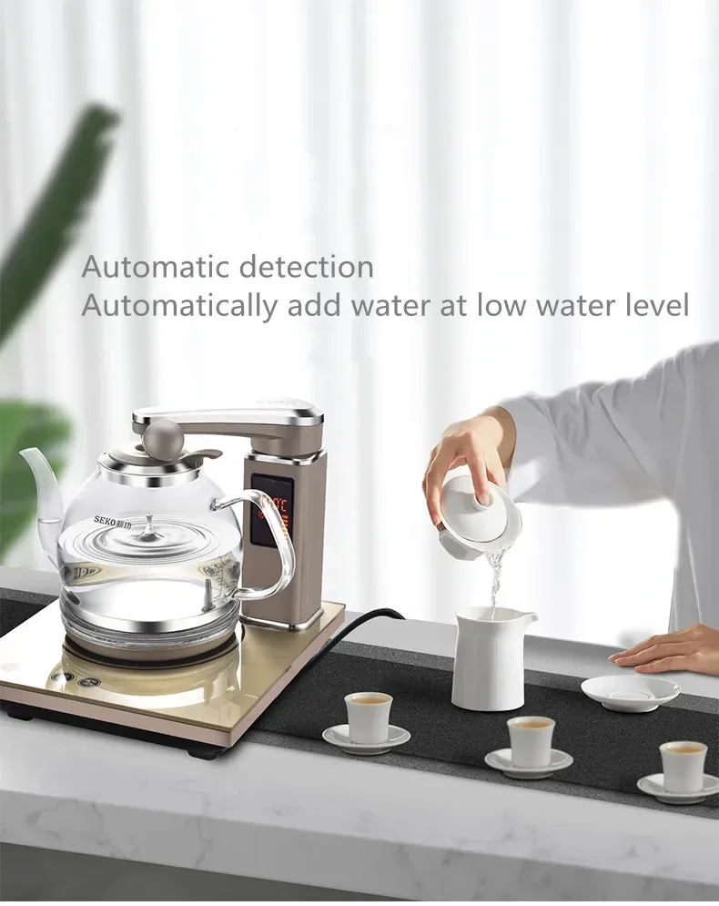 SEKO N68 Electric Kettle Remote Control Intelligent Automatic Electric Tea Stove 220v Glass Kettle 4