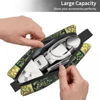 Fashion Tree Of Life By William Morris Toiletry Bag  Floral Textile Pattern Makeup Cosmetic Organizer Beauty Storage Dopp Kit 2