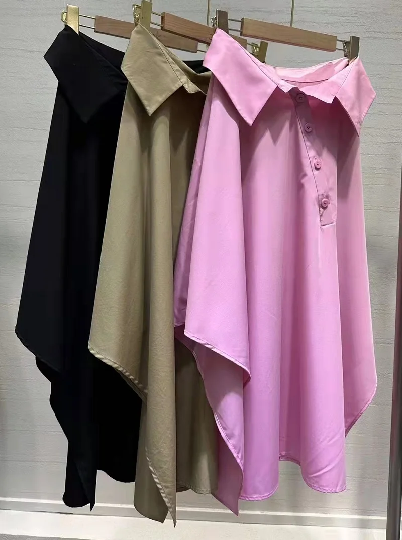 

New 2023 Summer Fashion Purple Apricot Black Skirts High Quality Ladies Sexy Asymmetrical Style A-Line Skirts Women Club Wear