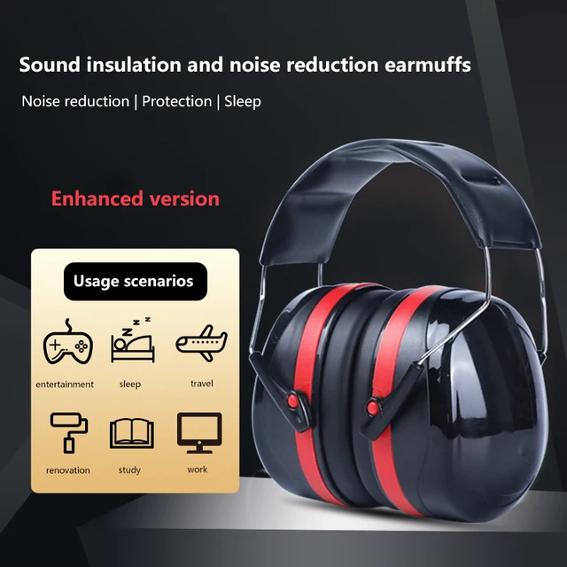 Study Sleeping Work Shooting Hearing Safe Protection Foldable Anti-Noise Head Earmuffs Ear Protector SNR-34dB For Kids/Adults 2