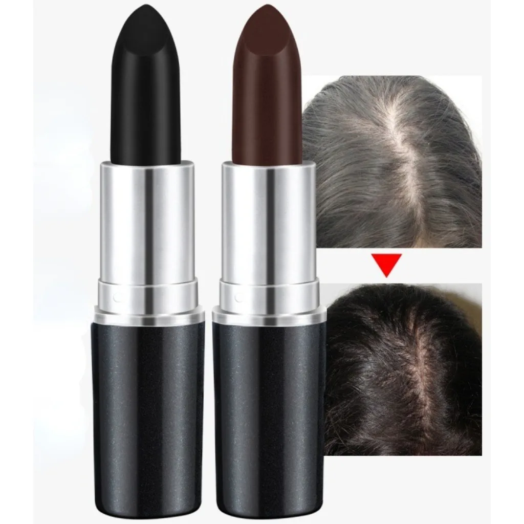 

Black Brown One-Time Hair Dye Pen Instant Gray Root Coverage Hair Color Cream Stick Penicl Fast Temporary Cover Up White Hair