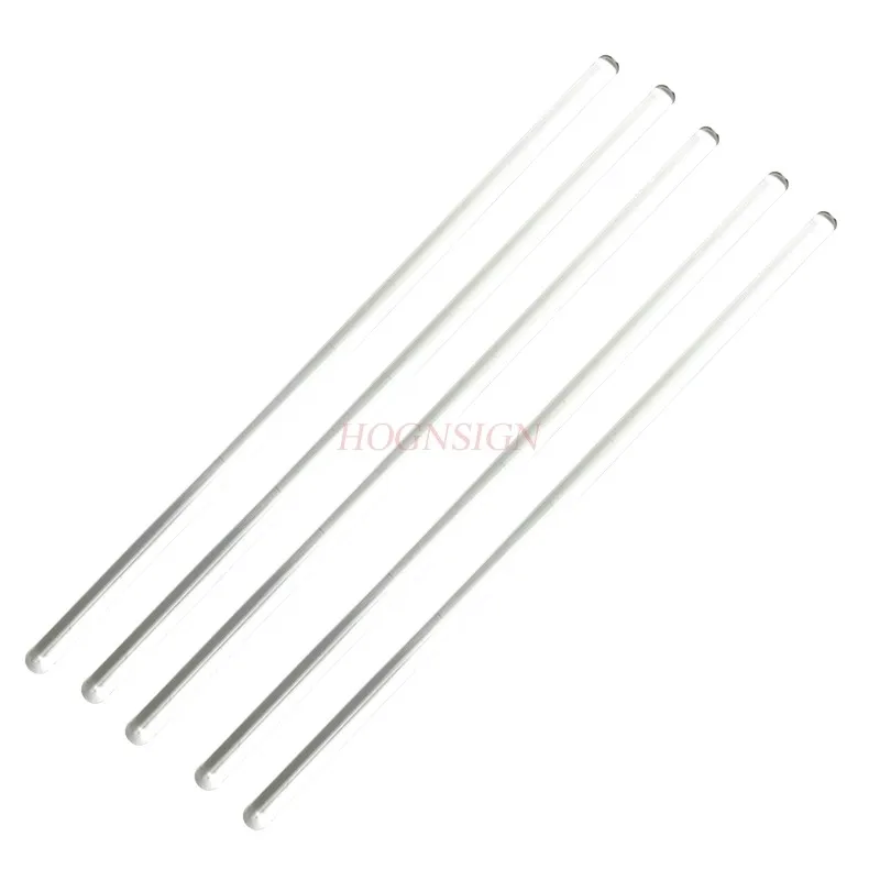 유리 고체 교반 막대, 내열성 및 내열성 유리 막대, 화학 및 생물학 실험실, 2 개