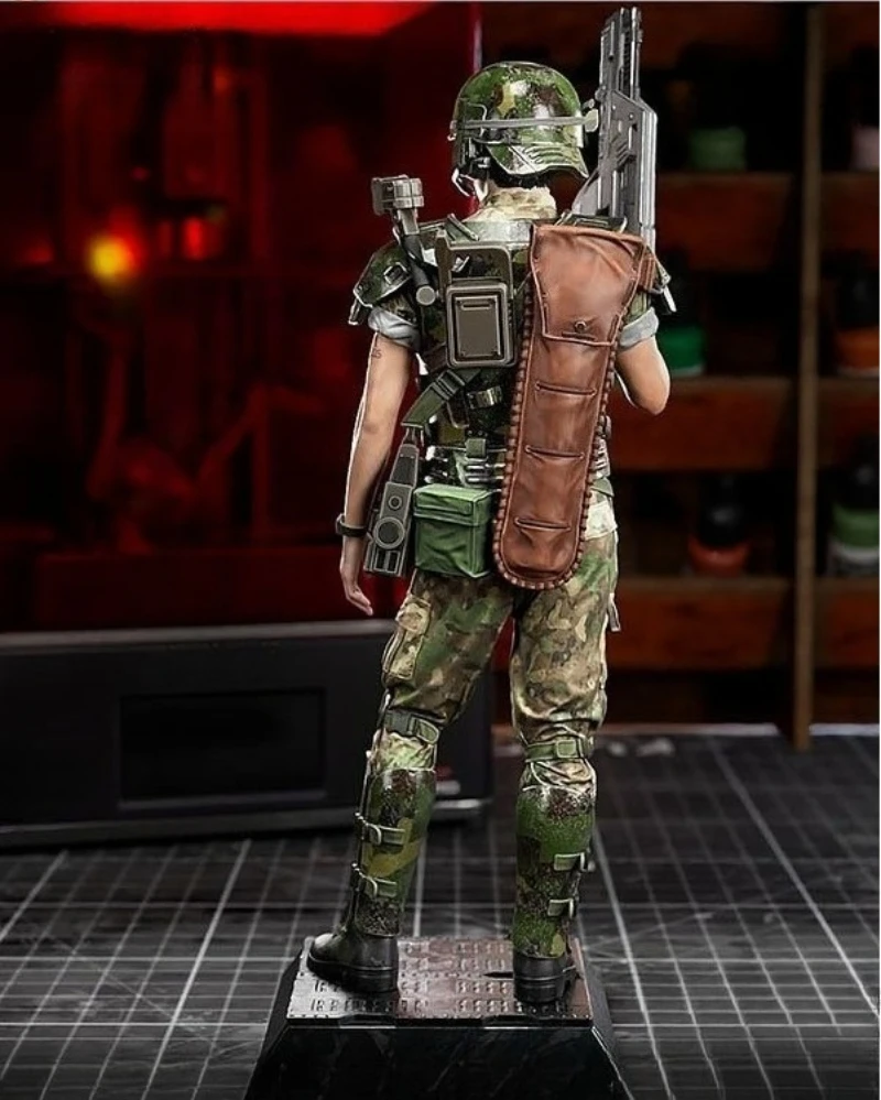 1/24 Scale Unpainted Sci-Fi Horror Marine Figure Model Kit
