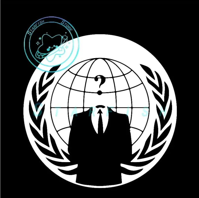 

Anonymous Occupy America Sticker Die Cut Decal Self Adhesive Vinyl Stickers for Motos, Cars, Laptops, Phone