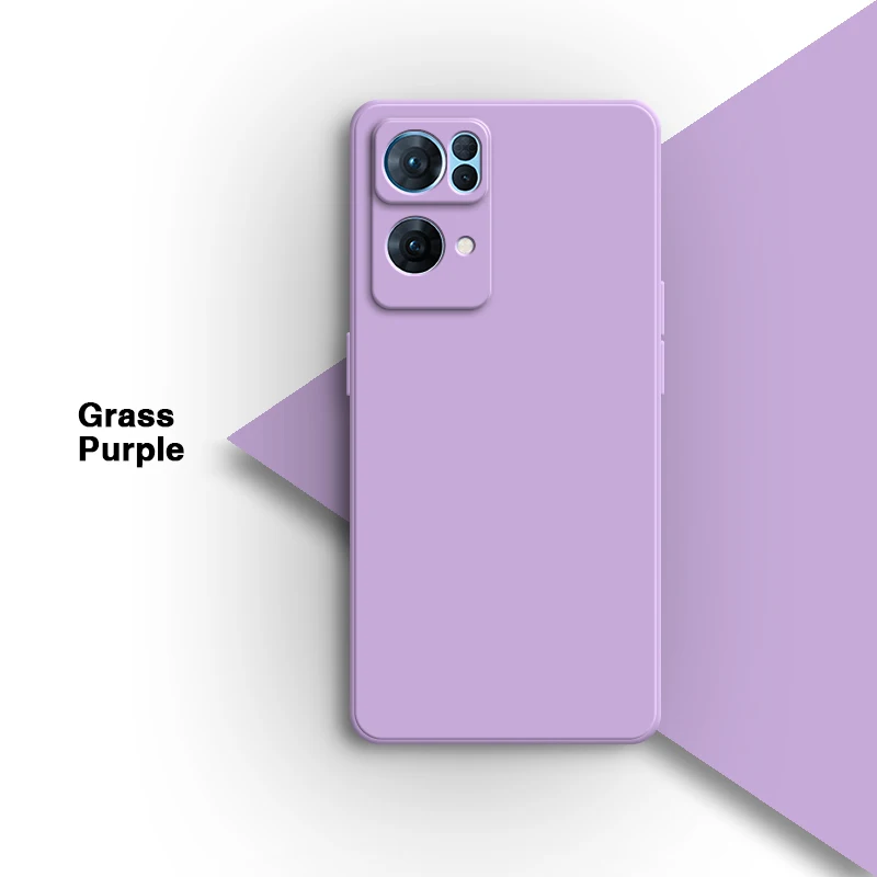Premium Square Liquid Silicone Phone Case - Soft Back Cover
