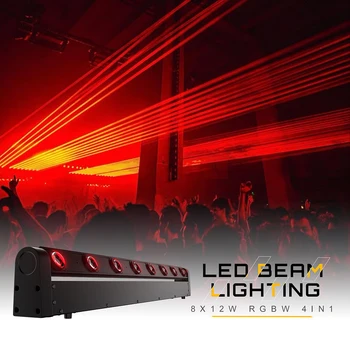 SHEHDS LED Beam 8x12W RGBW Stage lights 1