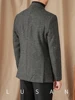 Mr. Lu San Gentry Dress Retro Commuter Business Herringbone Wool Suit Colorful Flower Point Warm Slim Fit Suit Trendy Men 5