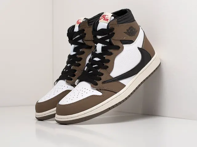 Sneakers Nike Air Jordan 1 X Travis Scott Bruin Demisezon  Mannelijke|Vulkanische schoenen voor Mannen| - AliExpress
