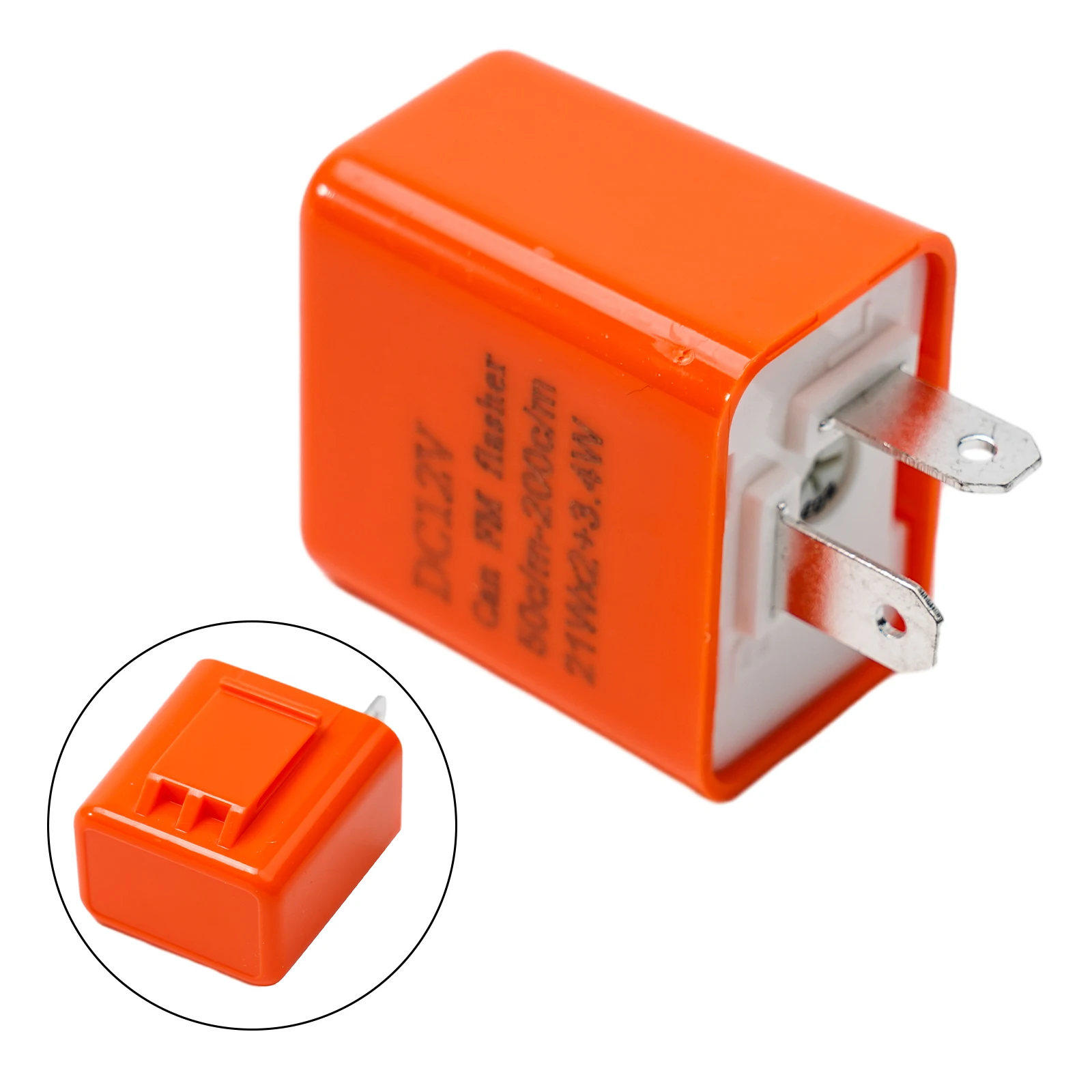

2-Pin LED Flasher Relay 12V 2pcs Accessories Adjustable Indicator Light Relay Motorbike Parts Truck ABS Plastic