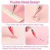 Rhinestone Picker Tool 2PCS with 2 Extra Wax Tips, Dual-Ended Manicure Nail Art DIY Decoration Kit for Rhinestones and Gemstones 4