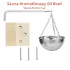 ChuHan 12/20cm Sauna Aromatherapy Oil Bowl Sauna Aroma Cup Bowl Stainless Steel Essential Oil Holder Sauna Steam Room Accessorie 1