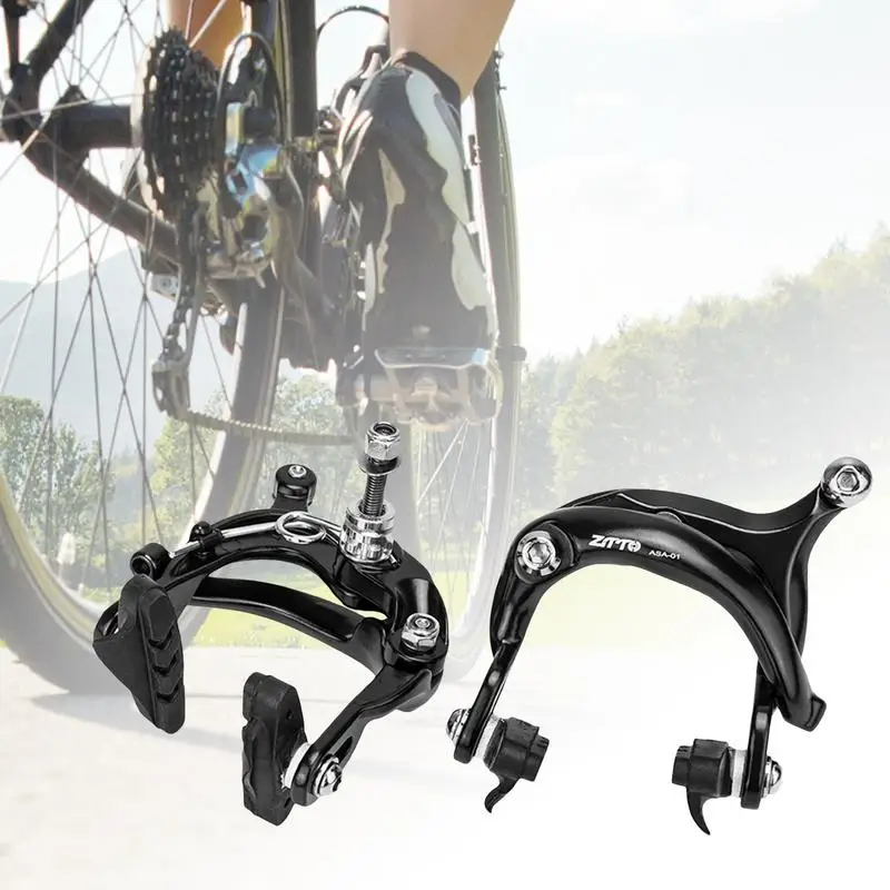 Bike Brake Caliper Brake Lever Set Aluminum Alloy C Brake Shoes Caliper For For Cycling Bicycle Part