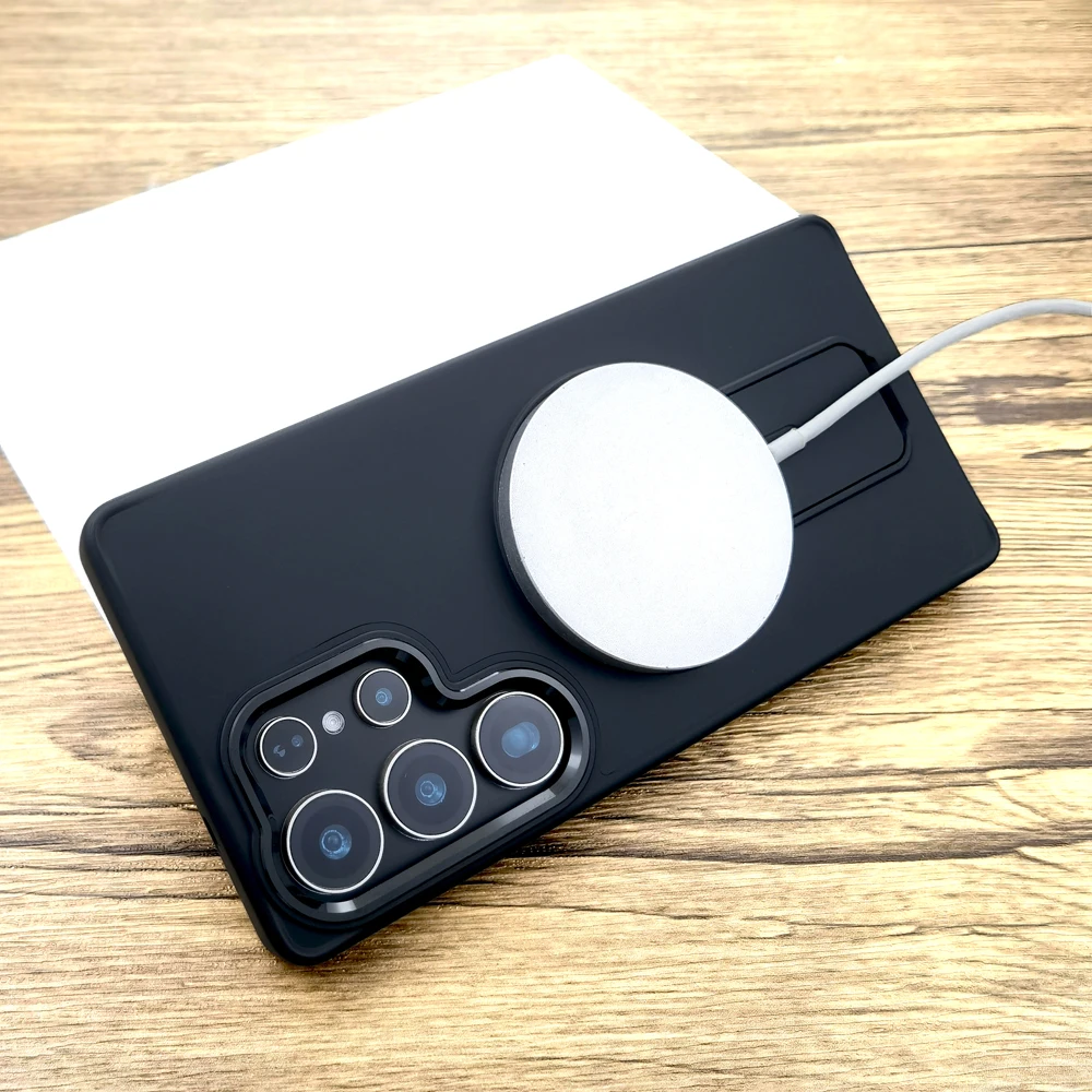 Luxury Shockproof Armor Matte Case with Magsafe and Built-in Stand
