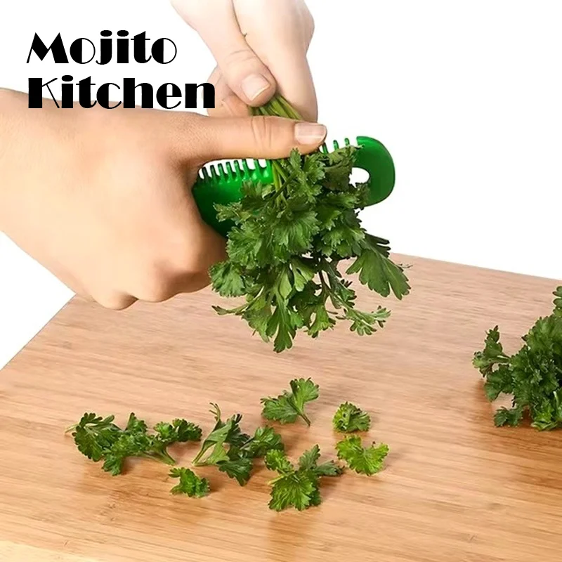 Vegetable Herb Eliminator Leaf Comb Household Kitchen Multifunctional Gadgets Cooking Portable