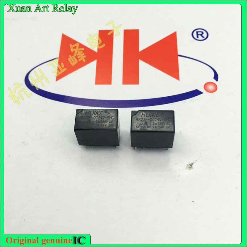 

10 шт./лот 100% оригинальное реле: HK23F-DC24V-SHG Brand-new relay6pins 2A120VAC