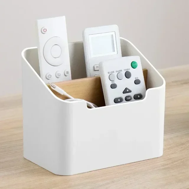 Organisateur de télécommande TV, support pour Table, boîte de rangement de bureau polyvalente, organisateur de chambre à coucher et de salon 1