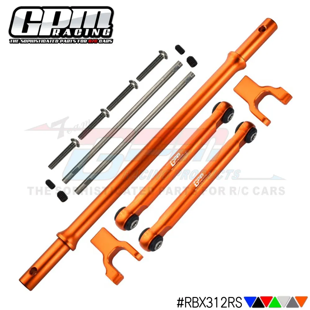 MANGRY 2pcs Collegamento Dello Sterzo Asta Di Collegamento For Axial RBX10 AXI03005 1/10 RC Crawler Auto Parti Di Aggiornamento (Color : Silver - Foto 2